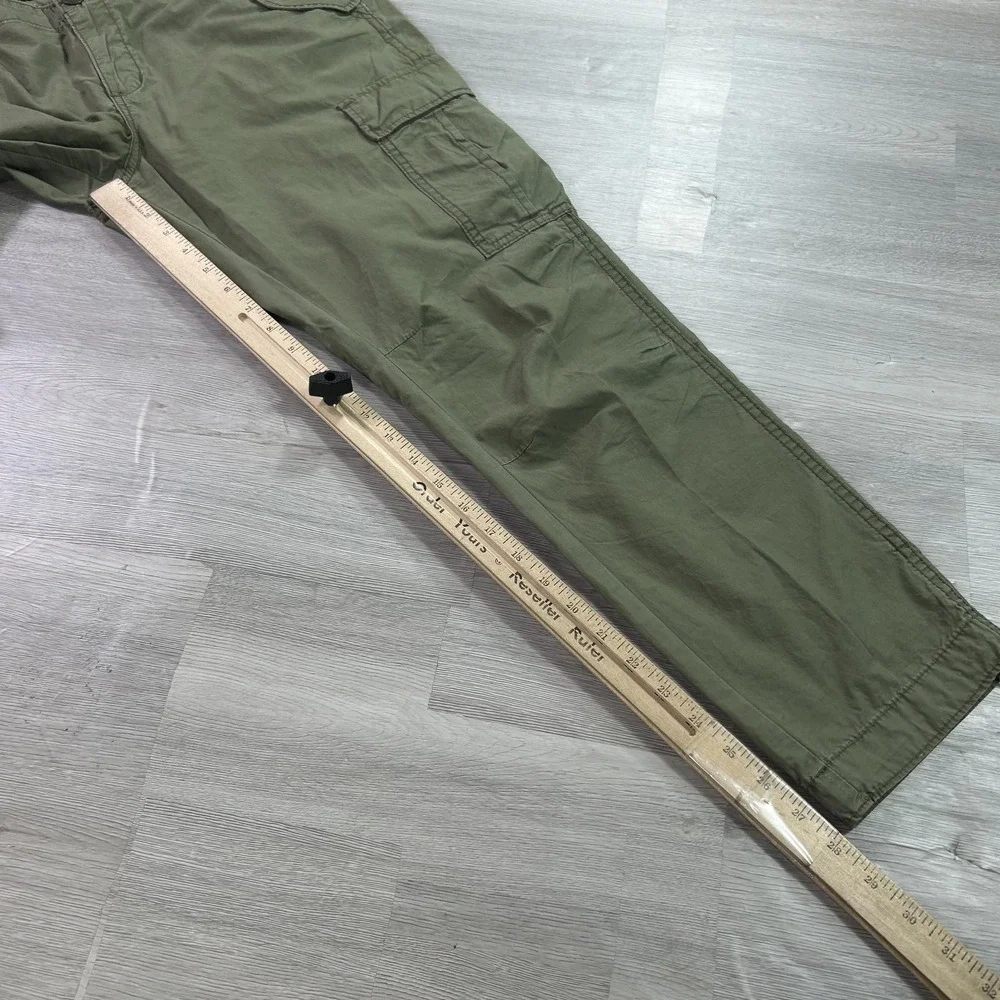 Denim & Supply Ralph Lauren Pants Mens 32x31 Green Cargo Canvas Relaxed Fit
